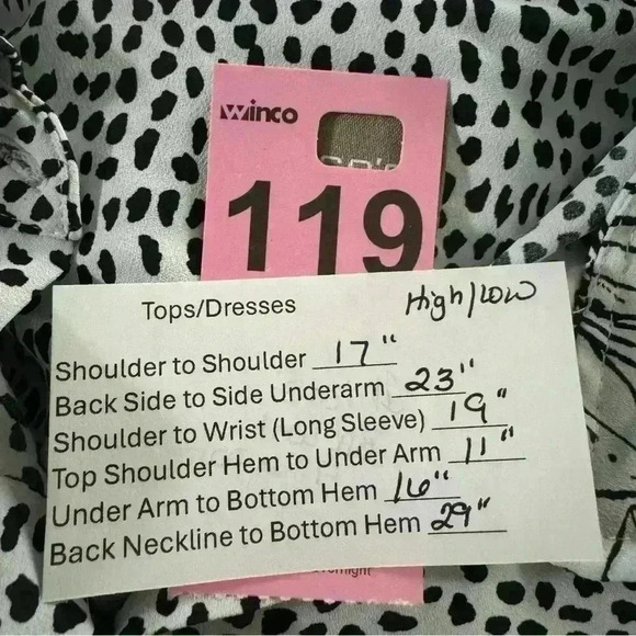 Chicos Women’s 2 US L Mixed Print 3/4 Roll Tab Sleeves High Low Tunic Top - Picture 13 of 13